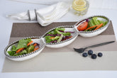 Salerno 3 Section Serving Piece